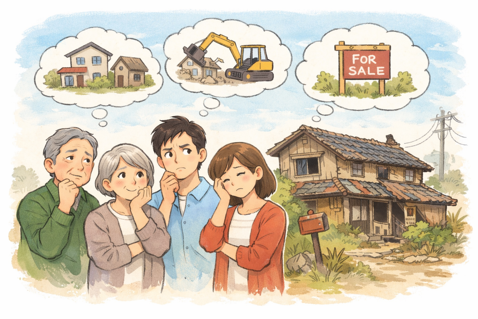 相続した実家をどうするか