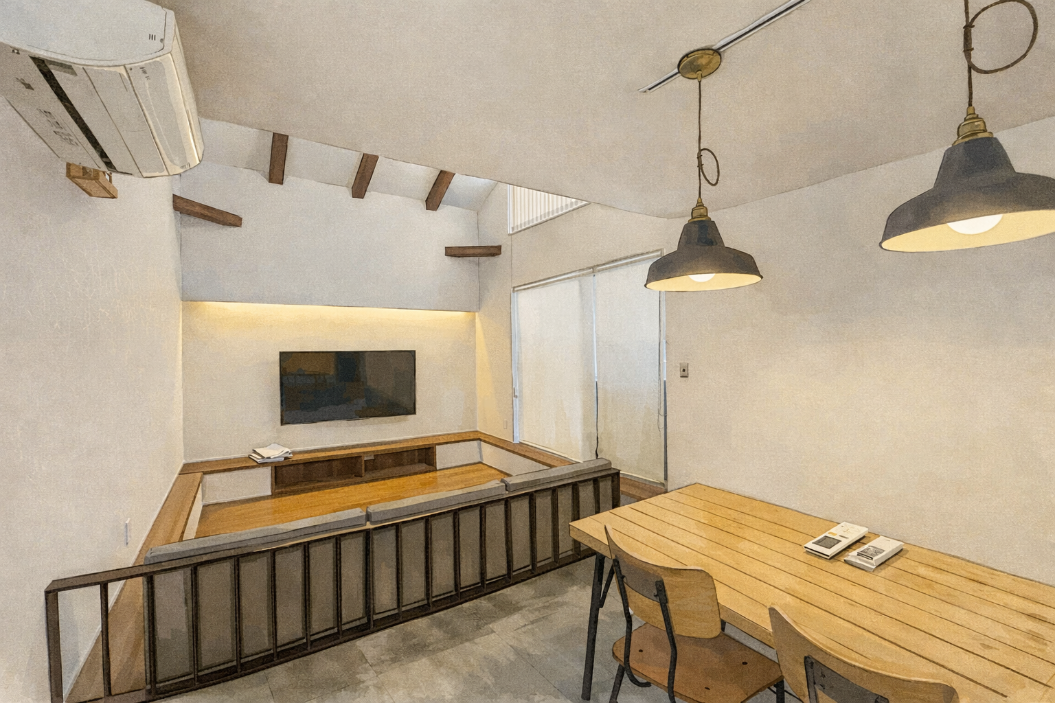 築浅の中古住宅のリビング