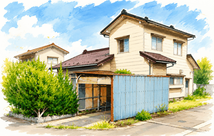 富山市住友町の中古住宅買取事例の外観イメージ
