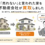古い住宅を不動産会社が買取し、新たな活用方法を提案する様子を表したイラスト