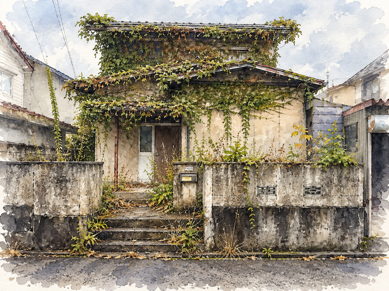富山市小杉の管理不全の住宅イメージ